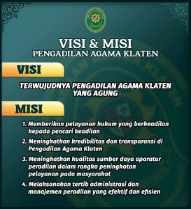 Visi Misi PA Klaten 2024