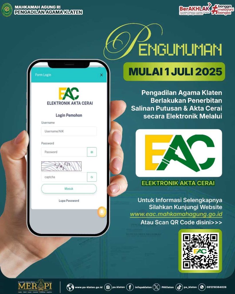 Pengumuman EAC